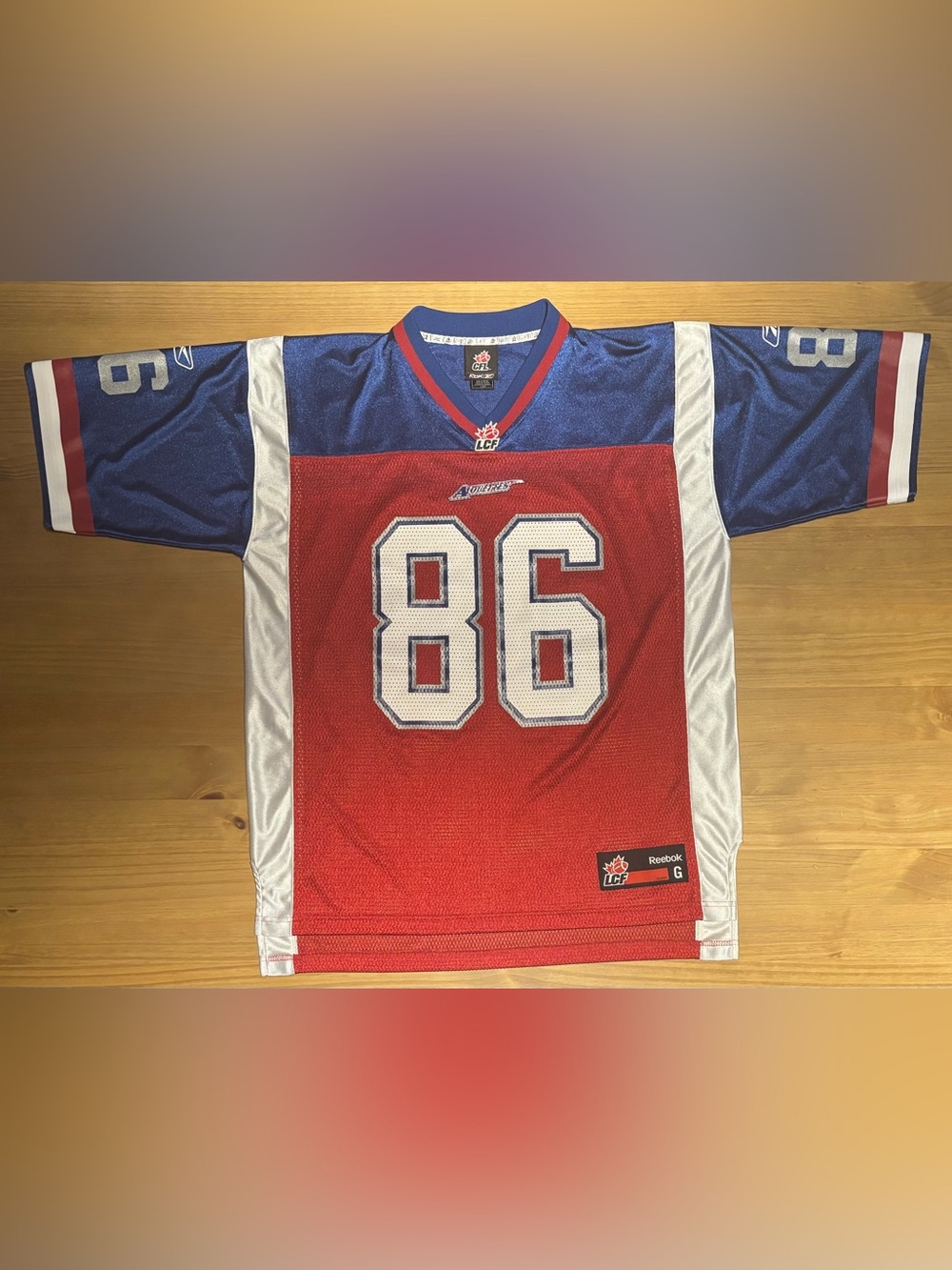 Reebok Montreal Alouettes Ben Cahoon Jersey #86 men’s size large